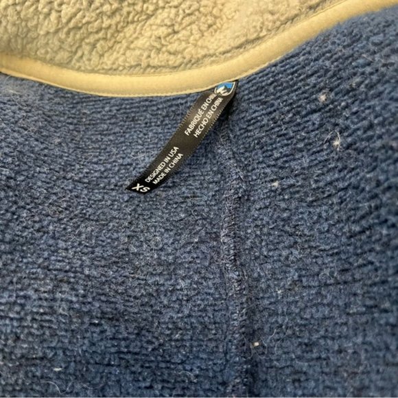 KUHL Women's Alaska Long Sweater Full Zip Jacket Coat Layer Shearling Blue XS - Picture 6 of 10